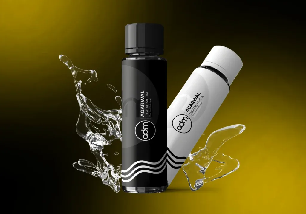 Branded bottle for Agarwal Digital Media