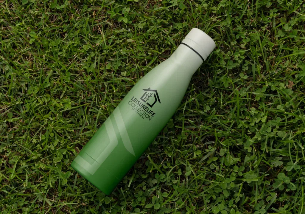 Branded bottle designed by ADM for Leisurelife Collection