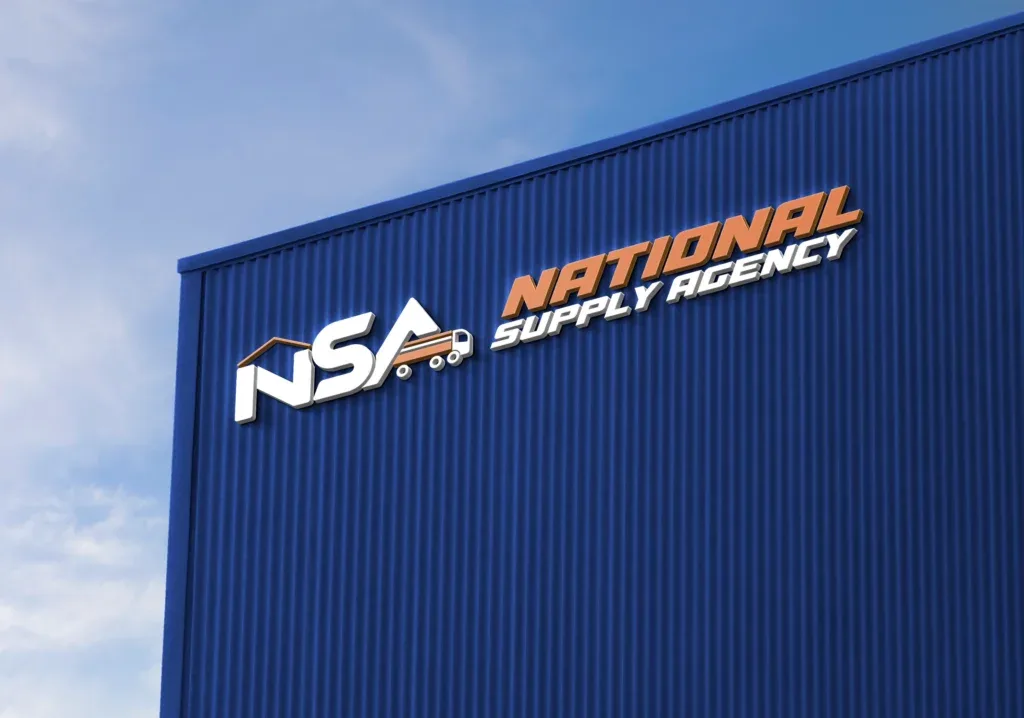 Logo designed by ADM for NSA, National Supply Agency