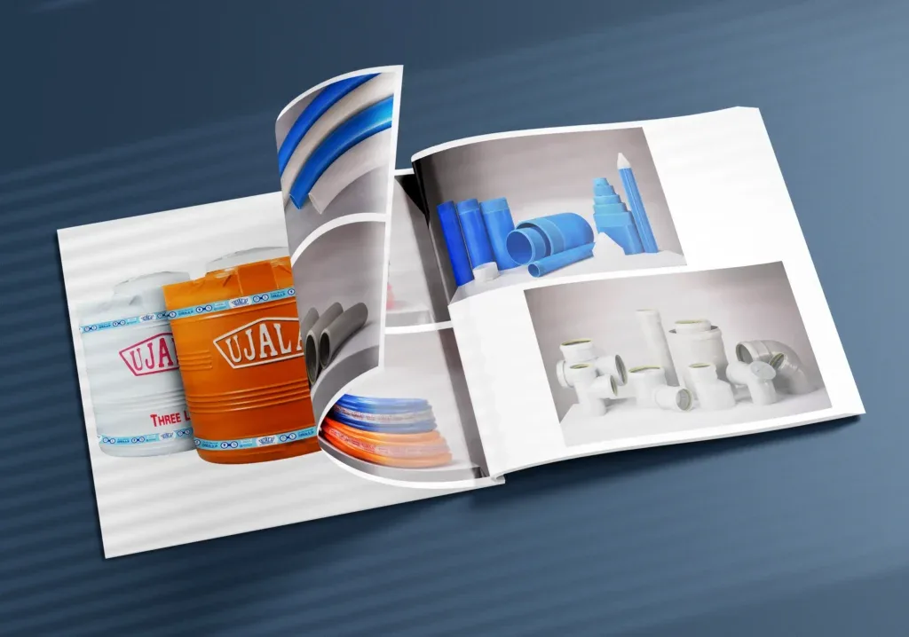 Product photobook designed by ADM for Ujala