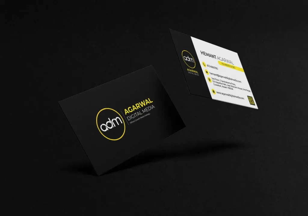 Visiting card designed for Agarwal Digital Media